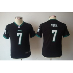 Youth Nike Philadelphia Eagles 7# Michael Vick Black Nike NFL Jerseys