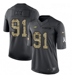 Youth Nike Philadelphia Eagles 91 Fletcher Cox Limited Black 2016 Salute to Service NFL Jersey