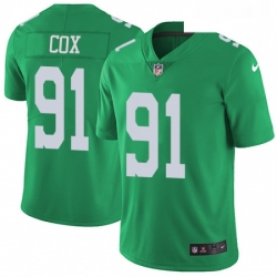 Youth Nike Philadelphia Eagles 91 Fletcher Cox Limited Green Rush Vapor Untouchable NFL Jersey