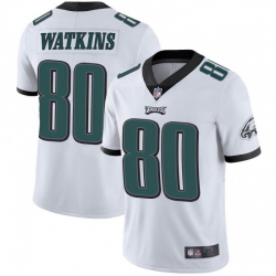 Youth Nike Philadelphia Eagles Quez Watkins #80 White Vapor Limited Jersey