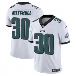 Youth Philadelphia Eagles 30 Quinyon Mitchell White 2024 Draft Vapor Untouchable Limited Stitched Football Jersey