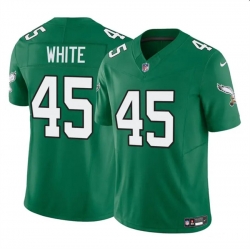 Youth Philadelphia Eagles 45 Devin White Green 2023 F U S E Throwback Vapor Untouchable Limited Stitched Football Jersey