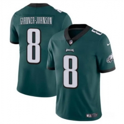 Youth Philadelphia Eagles 8 Chauncey Gardner Johnson Green Vapor Untouchable Limited Stitched Football Jersey