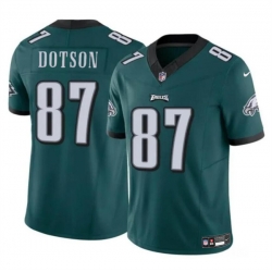 Youth Philadelphia Eagles 87 Jahan Dotson Green F U S E Vapor Untouchable Limited Stitched Football Jersey