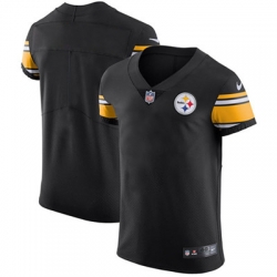 Men Nike Steelers Blank Black Team Color Stitched NFL Vapor Untouchable Elite Jersey