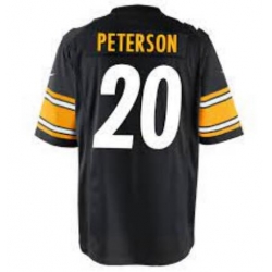 Men PITTSBURGH STEELERS Patrick Peterson #20 Vapor Limited Nike Black Jersey