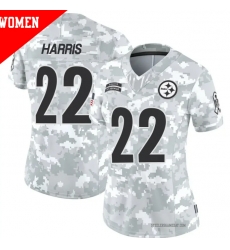 Men Pittsburgh Steelers #22 Najee Harris 2024 Arctic Camo Salute To Service Limited Stitched Football Jersey