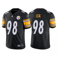 Men Pittsburgh Steelers 98 DeMarvin Leal Black Vapor Untouchable Limited Stitched Jersey