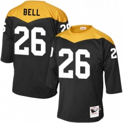 Mens Mitchell and Ness Pittsburgh Steelers 26 LeVeon Bell Elite Black 1967 Home Throwback NFL Jersey