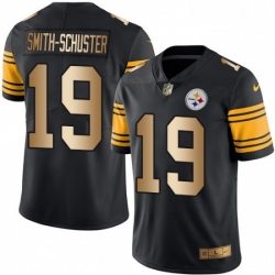 Mens Nike Pittsburgh Steelers 19 JuJu Smith Schuster Limited BlackGold Rush Vapor Untouchable NFL Jersey