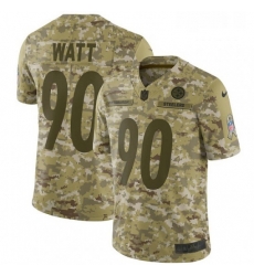 Mens Nike Pittsburgh Steelers 90 T J Watt Limited Camo 2018 Salute to Service NFL Jersey