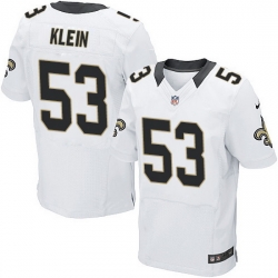 Mens Nike Steelers #53 A.J. Klein White Elite Jersey