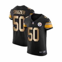 Mens Pittsburgh Steelers 50 Ryan Shazier Elite Black Gold Team Color Football Jersey