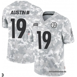 Men's Pittsburgh Steelers Calvin Austin III 2024 Salute to Service Stitched Jersey