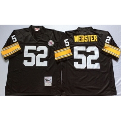 Mitchell And Ness Steelers #52 mike webster Black Throwback Stitched NFL Jersey