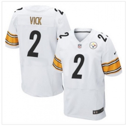 New Pittsburgh Steelers #2 Michael Vick White NFL Elite Jersey