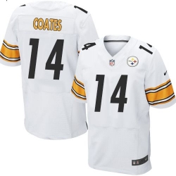 Nike Pittsburgh Steelers #14 Sammie Coates White Men 27s Stitched NFL Elite Jersey