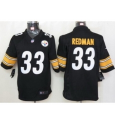 Nike Pittsburgh Steelers 33 Isaac Redman black Limited NFL Jersey