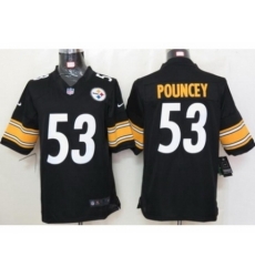 Nike Pittsburgh Steelers 53 Maurkice Pouncey black Limited NFL Jerse