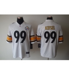 Nike Pittsburgh Steelers 99 Brett Keisel White Limited NFL Jersey