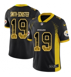 Nike Steelers 19 JuJu Smith Schuster Black Team Color Men s Limited Jersey