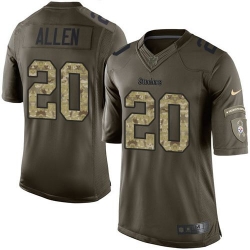 Nike Steelers #20 Will Allen Green Mens Stitched NFL Limited Salute to Service Jersey