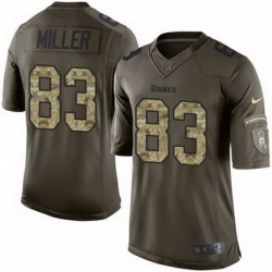 Nike Steelers #83 Heath Miller Green Mens Stitched NFL Limited Salute to Service Jersey