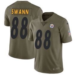 Nike Steelers #88 Lynn Swann Olive Mens Stitched NFL Limited 2017 Salute to Service Jersey