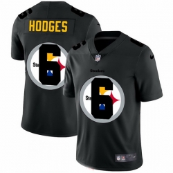 Pittsburgh Steelers 6 Devlin Hodges Men Nike Team Logo Dual Overlap Limited NFL Jersey Black