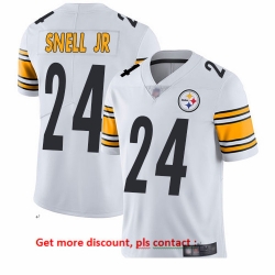 Steelers 24 Benny Snell Jr  White Men Stitched Football Vapor Untouchable Limited Jersey