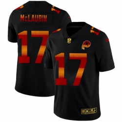 Washington Redskins 17 Terry McLaurin Men Black Nike Red Orange Stripe Vapor Limited NFL Jersey