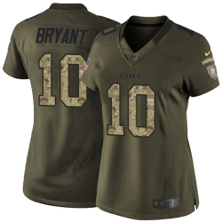 Nike Steelers #10 Martavis Bryant Green Womens Stitched NFL Limited 2015 Salute to Service Jersey