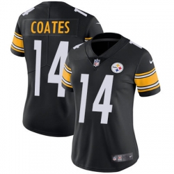 Nike Steelers #14 Sammie Coates Black Team Color Womens Stitched NFL Vapor Untouchable Limited Jersey