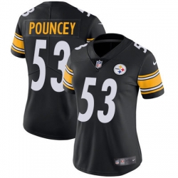 Nike Steelers #53 Maurkice Pouncey Black Team Color Womens Stitched NFL Vapor Untouchable Limited Jersey