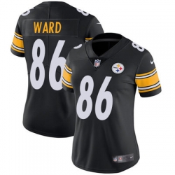 Nike Steelers #86 Hines Ward Black Team Color Womens Stitched NFL Vapor Untouchable Limited Jersey