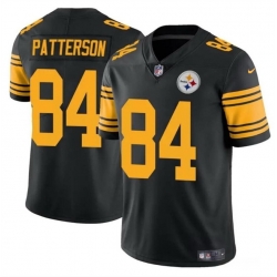 Women Pittsburgh Steelers 84 Cordarrelle Patterson Black Color Rush Stitched Football Jersey