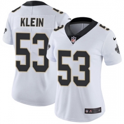 Womens Nike Steelers #53 A.J. Klein White Vapor Untouchable Limited Jersey