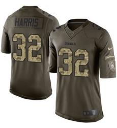 Nike Steelers #32 Franco Harris Green Youth Stitched NFL Limited Salute to Service Jersey