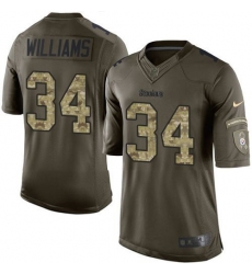 Nike Steelers #34 DeAngelo Williams Green Youth Stitched NFL Limited Salute to Service Jersey