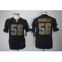 Youth Nike Youth Pittsburgh Steelers #56 Lamarr Woodley Black Impact Limited Jerseys