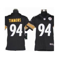 Youth Nike Youth Pittsburgh Steelers #94 Lawrence Timmons Black jerseys