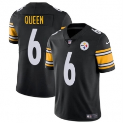 Youth Pittsburgh Steelers 6 Patrick Queen Black Vapor Untouchable Limited Stitched Football Jersey