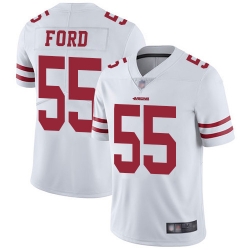 49ers 55 Dee Ford White Mens Stitched Football Vapor Untouchable Limited Jersey