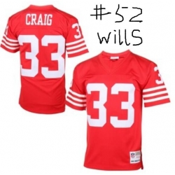 49ers Throwback Jersey 52 Wills