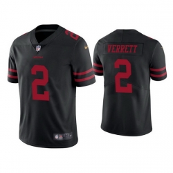 Men San Francisco 49ers 2 Jason Verrett Black Vapor Limited Jersey