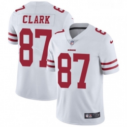 Mens Nike San Francisco 49ers 87 Dwight Clark White Vapor Untouchable Limited Player NFL Jersey