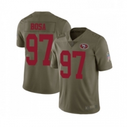 Mens San Francisco 49ers 97 Nick Bosa Limited Olive 2017 Salute to Service Football Jersey