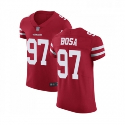 Mens San Francisco 49ers 97 Nick Bosa Red Team Color Vapor Untouchable Elite Player Football Jersey