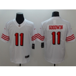 Men's San Francisco 49ers Marquise Goodwin 11 White Nike Scarlet Player Limited Jersey