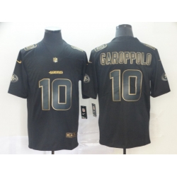 Nike 49ers 10 Jimmy Garoppolo Black Gold Vapor Untouchable Limited Jersey